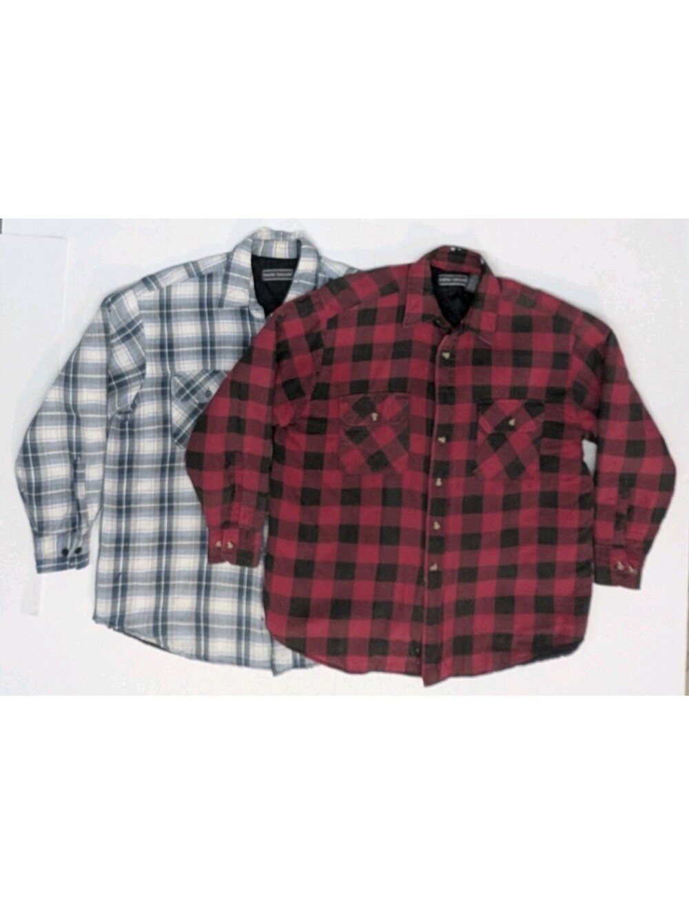 Insulated Flannel Shacket Shirt Jacket Mens Plaid Large Set Of 2 Buffalo Check
